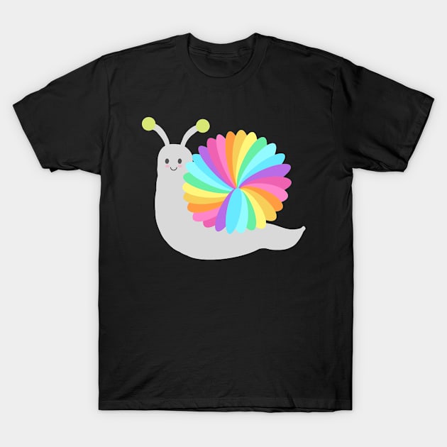 Rainbow Snail T-Shirt by Orchyd